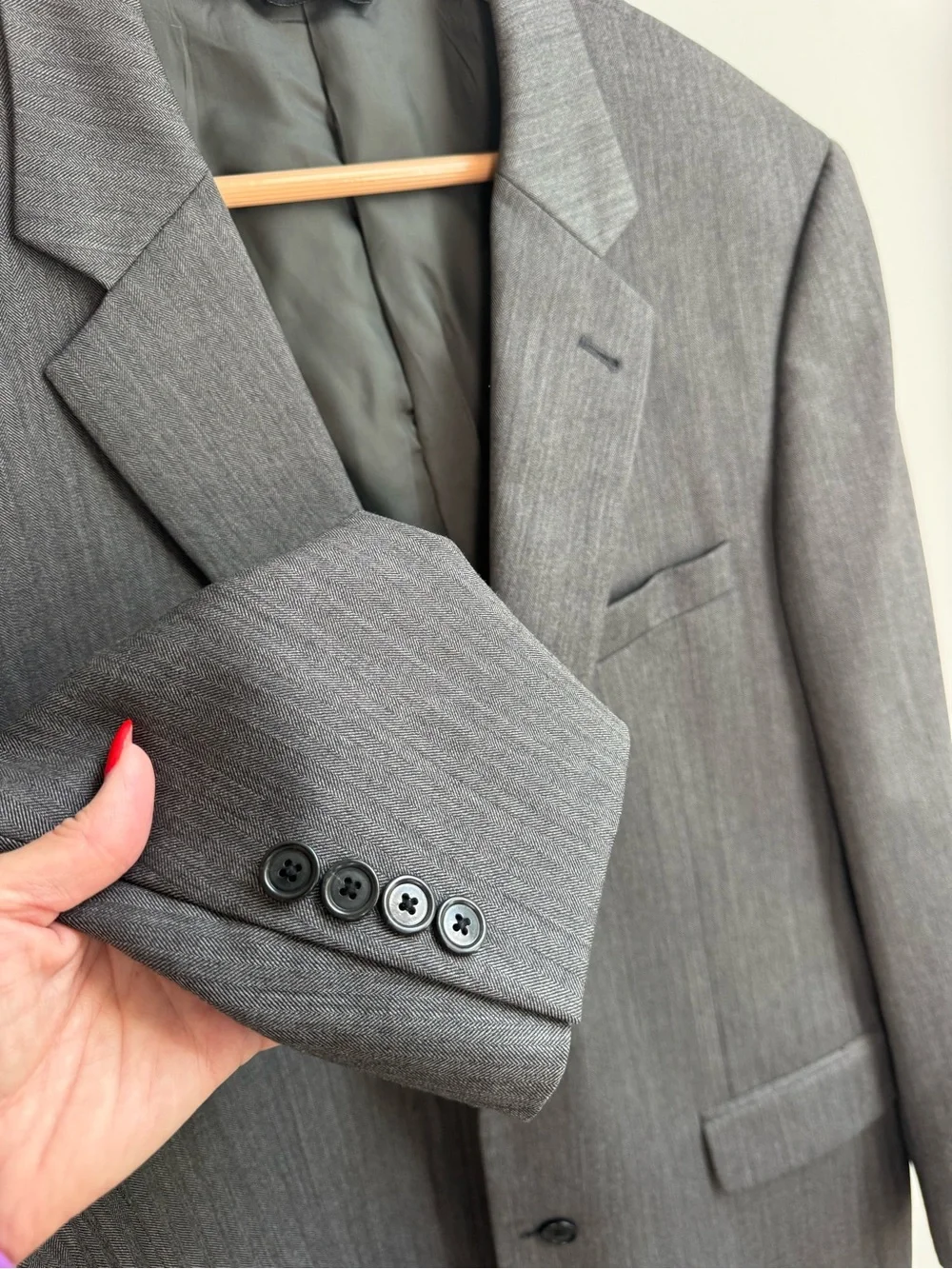 Jos. A. Bank Men's Dark Charcoal Two-Button Suit Blazer